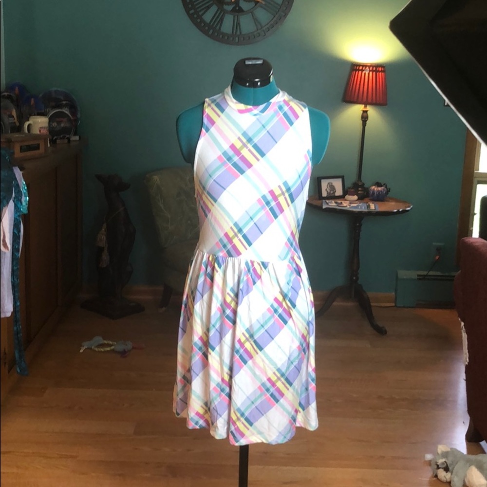Plaid cotton dress